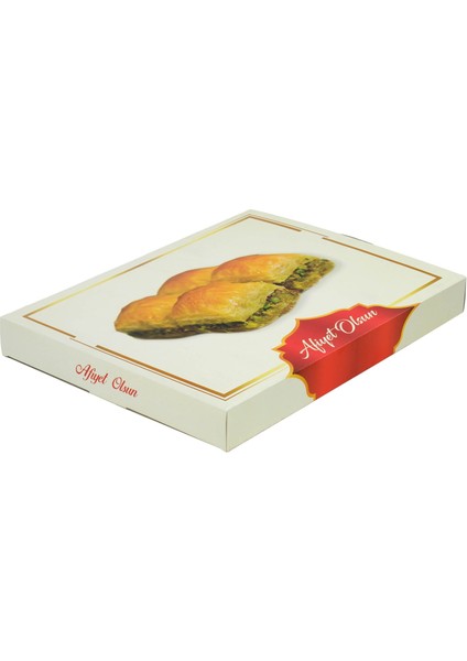 Tepsi Baklava Kutusu 1.000 Gram Afiyet Olsun Yazılı fiyatları