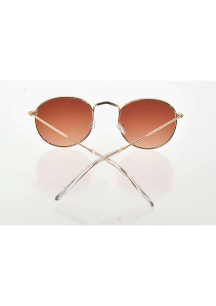 Sarı Metal Çerçeve Güneş Gözlüğü - Moda Gözlük modelleri