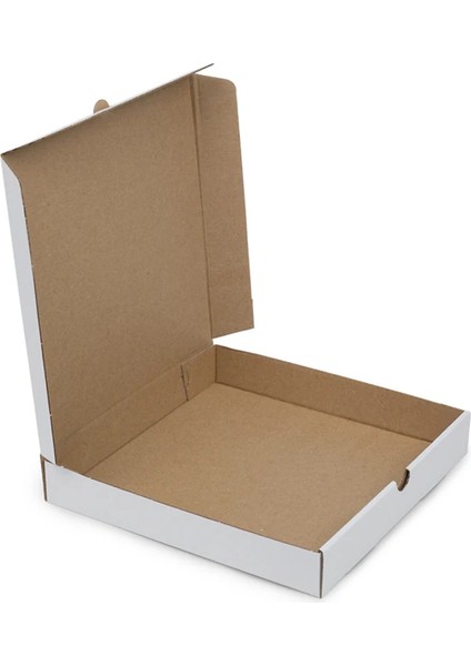 Baskısız Beyaz Pizza Kutusu 38X38X4 cm fırsatları