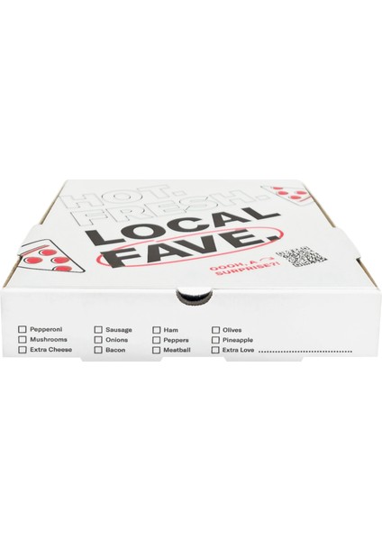 Local Fave B Dalga 41X41X5CM Pizza Kutusu