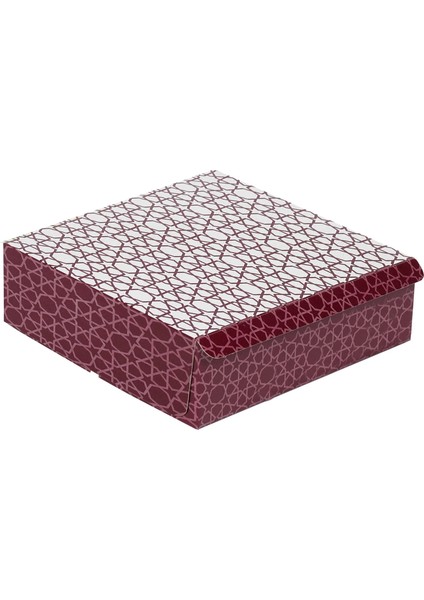 Selefon ve Sedefli Kuru Pasta Kutusu 1.000 Gram Yıldız Desenli fiyatları