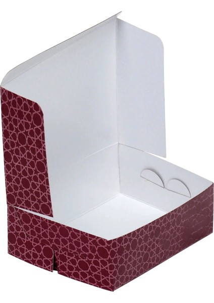 Selefon ve Sedefli Kuru Pasta Kutusu 1.000 Gram Yıldız Desenli modelleri