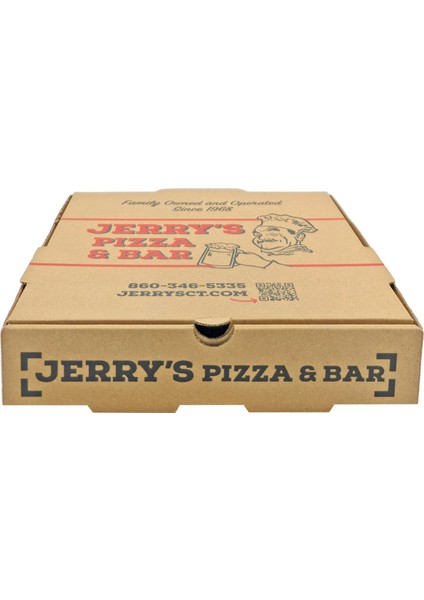 Jerrys Pizza B Dalga 25.5X25.5X5 cm Pizza Kutusu