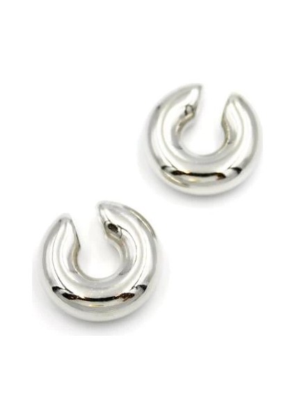 Halka Kıkırdak Küpe - Gümüş