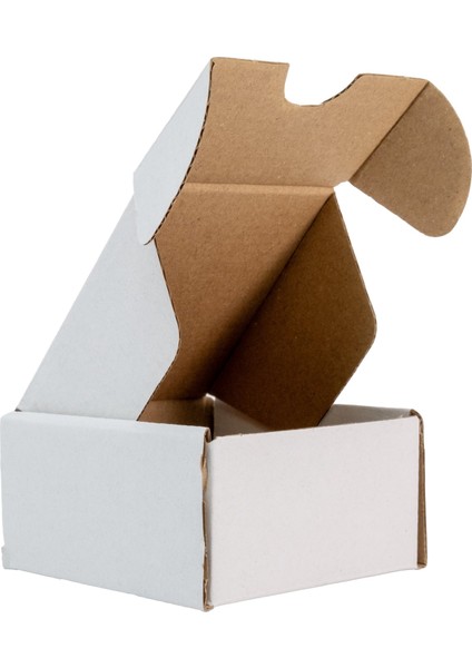 Oluklu Geçmeli Beyaz E-Ticaret Kutusu 8X7X4 cm fiyatları