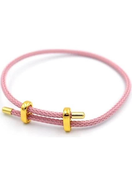 Hasır Bileklik - Pembe