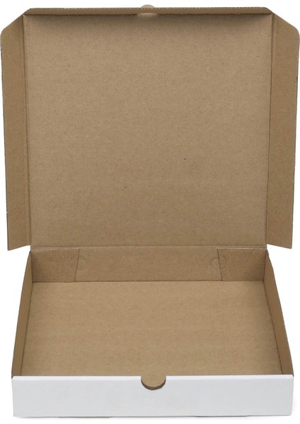 Baskılı Beyaz Pizza Kutusu 41X41X4.5 cm fırsatları