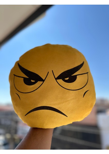 Büyük Boy Emoji Yastık Hediyelik Yastık Seyahat Boyun Yastığı