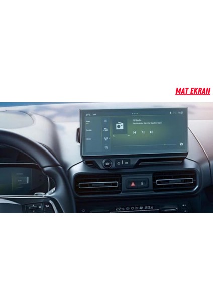 Opel Combo 2024 Navigasyon ve Multimedya Uyumlu Mat Ekran Koruyucu