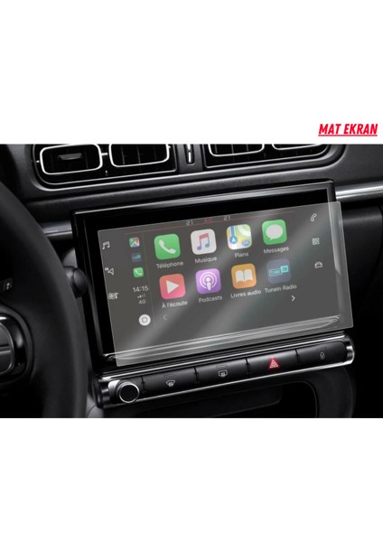 Citroen C3 Aircross 2020-2023 Navigasyon ve Multimedya Uyumlu Mat Ekran Koruyucu