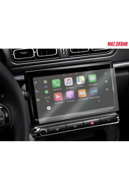Citroen C3 Aircross 2020-2023 Navigasyon ve Multimedya Uyumlu Mat Ekran Koruyucu modelleri