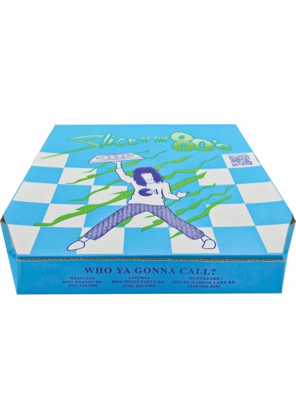 Slice Of The 80's B Dalga 36X36X5 cm Pizza Kutusu