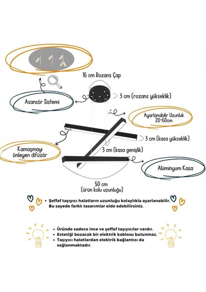 Trillizo ( Gri Kasa, Doğal Beyaz Işık ) Modern Sarkıt LED Avize, Salon, Mutfak, Oturma Odası fiyatları
