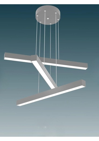 Trillizo ( Gri Kasa, Doğal Beyaz Işık ) Modern Sarkıt LED Avize, Salon, Mutfak, Oturma Odası fırsatları