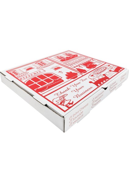 Pizzaria Ristorante B Dalga 36.5X36.5X6 cm Pizza Kutusu fiyatları