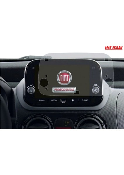 Fiat Fiorina 7 Inç Navigasyon ve Multimedya Uyumlu Mat Ekran Koruyucu