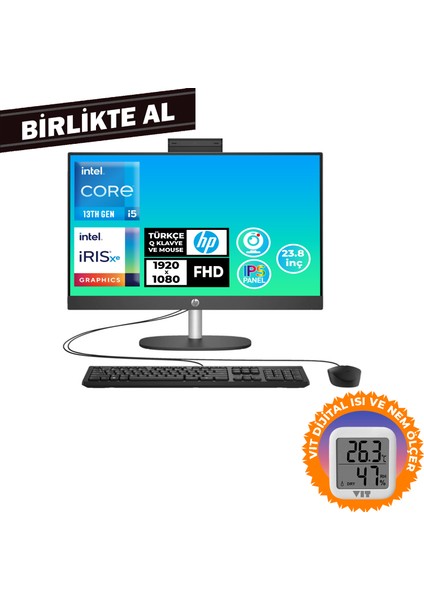 Proone 240 G10 I5-1334U 32GB 512GB SSD 23.8" Fhd W11P All In One Pc + Vıt Termometre B70VFAT 055