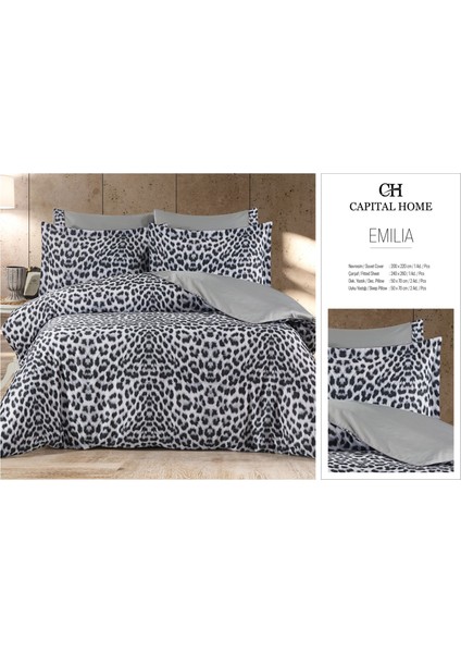 Çift Kişilik Nevresim Takımı %100 Pamuk Saten 6'lı Set