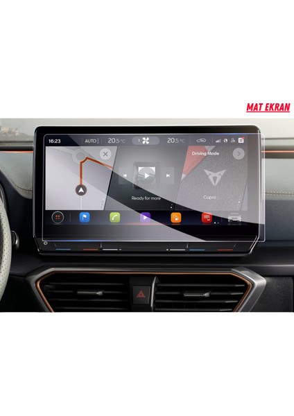 Seat Cupra Formentor 2021-2023 Navigasyon ve Multimedya Uyumlu Mat Ekran Koruyucu fiyatları
