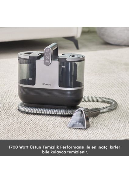 Vantuz Deepclean Halı ve Koltuk Yıkama Makinesi Antrasit