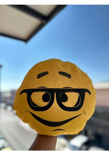 Büyük Boy Emoji Yastık Hediyelik Yastık Seyahat Boyun Yastığı