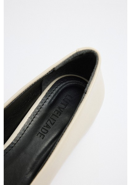 Babet 2530 - Mini Topuklu Kemik Kadın Babet modelleri