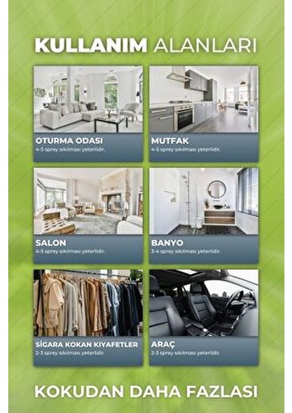Hava Ferahlatıcı Anti-Tobacco Sprey 100 ml Kötü Kokuları Gideren Etkili Formül fırsatları