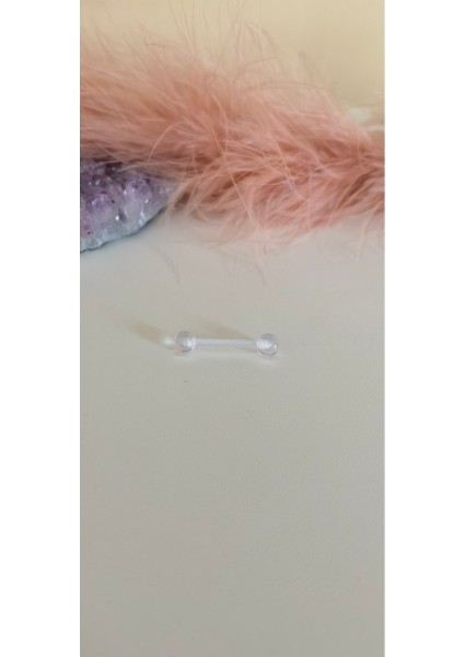 Bioplastik Anti Alerjik Dil Piercing-1,6mm-1 Adet fırsatları