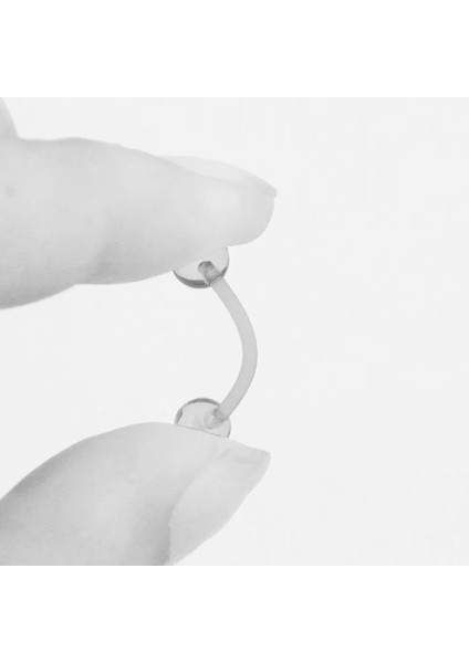 Bioplastik Anti Alerjik Dil Piercing-1,6mm-1 Adet