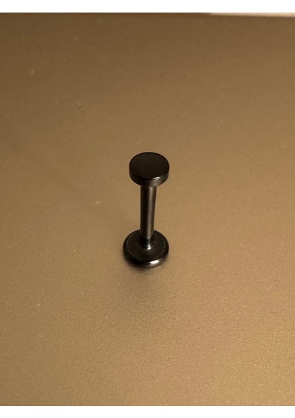 Cerrahi Çelik Bar Içinden Vidalı Labret Piercing-Dudak-Helix, Tragus, Bar Uzunluğu 8mm-1 Adet
