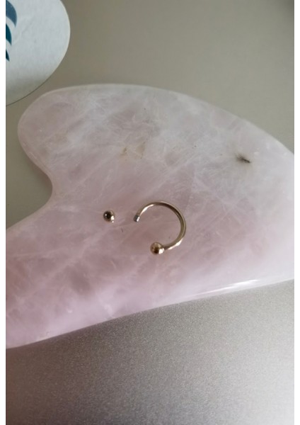 %100 Cerrahi Çelik Top Uçlu At Nalı /c Piercing-Halka 8mm-Kalınlık 1mm-Top 2,5mm-1 Adet fiyatları