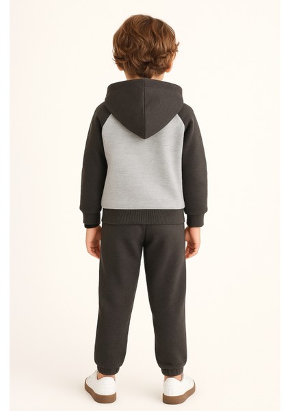 Erkek Çocuk Explore Baskılı 3 Iplik Kalın Kışlık Alt Üst Takım AK13539 fırsatları