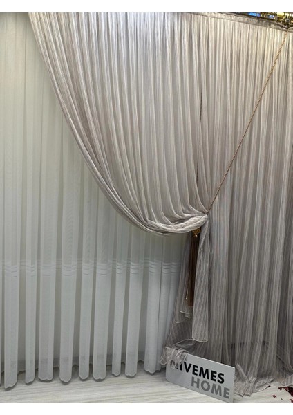 Nivemeshome Mırabella2 WJ12031.802 1/3 Sık Pileli Tül Perde Apm