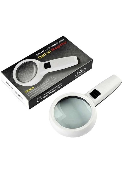 -3 Ledli 5x95mm & 10x19mm El Büyüteç, Takı, Okuma,para Kontrol Için Dt7665 fırsatları