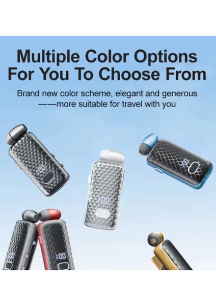 F588 Dijital Göstergeli Makaralı Titreşimli Bluetooth Kulaklık Bt 5.4