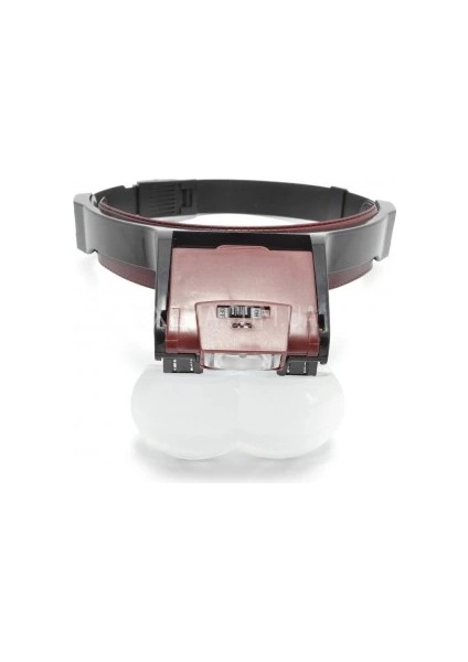 Lens Takmalı 4 Lens LED Lambalı Şapka Tip Büyüteç