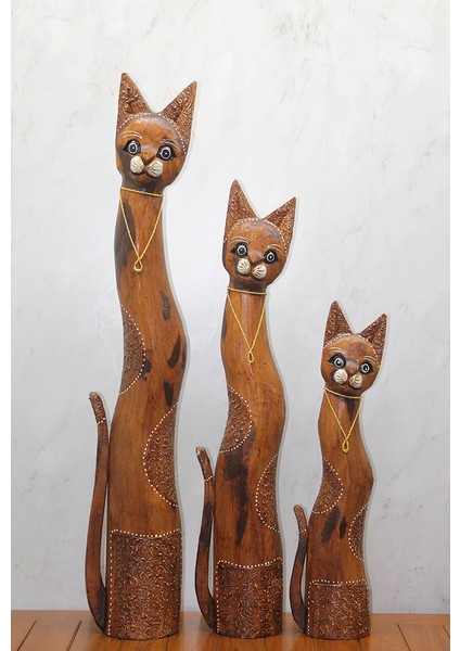 Ahşap 3'lü Kedi Seti 1 Metre. Trendy:2 fiyatları