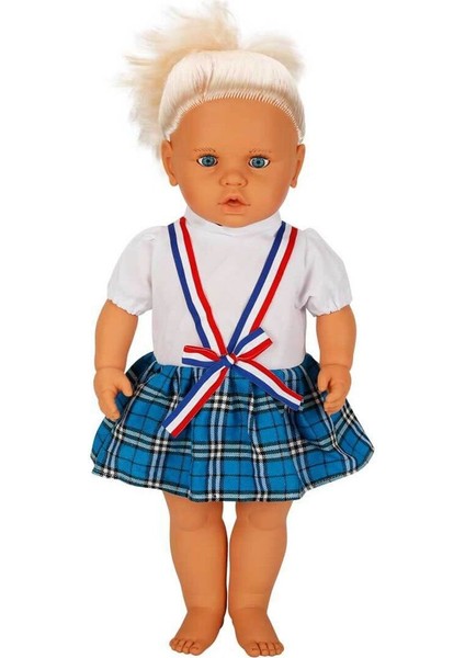 Lila Sesli Saçlı Et Bebek