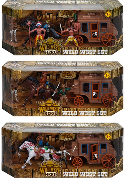 Kovboy Kızılderili At Arabali Oyun Seti modelleri