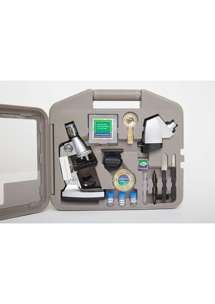 -50x-100x-200x-400x-600-1200x Çocuklariçin Eğitici Projektörlü Mikroskop Seti indirimleri