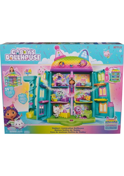 Gabby Dollhouse Festival Evi Eğlenceli Müzikli Oyun Seti 6070742