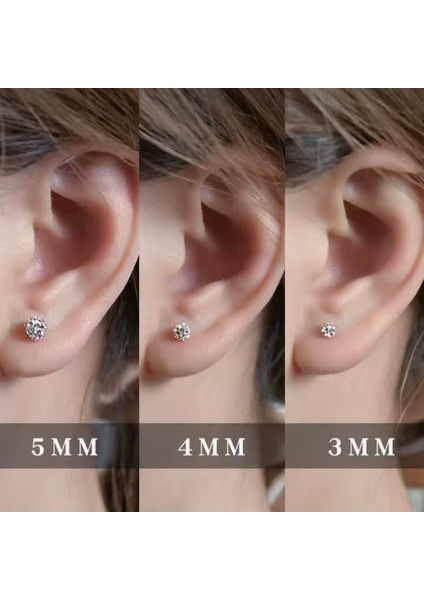 Cerrahi Çelik Üçlü Shambala Piercing Set- Helix, Lobe, Tragus -3 Adet modelleri