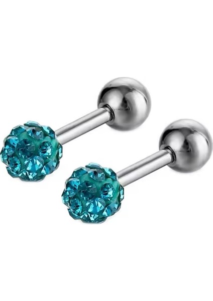 Cerrahi Çelik Üçlü Shambala Piercing Set- Helix, Lobe, Tragus -3 Adet indirimleri