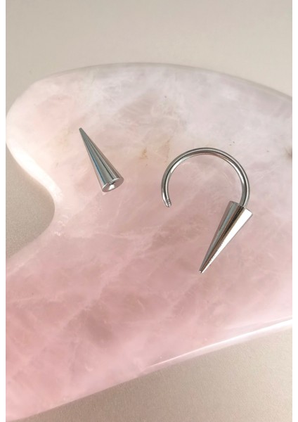 %100 Cerrahi Çelik Uzun Spaky Uçlu Septum, Helix Halka Piercing-Spaky 12MM-ÇAP 10MM- 1 Adet fiyatları