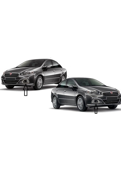 Fiat Linea SD Uyumlu Sis Far Çerçevesi Krom 2 Parça SD 2012 - 2018 Arası Modeller İçin fırsatları
