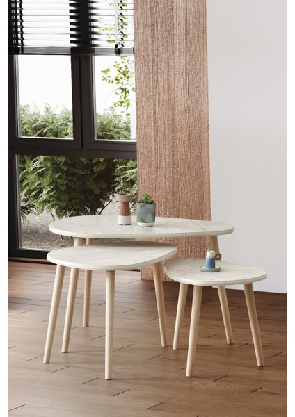 Mdf Alvin Zigon - Orta Sehpa 3'lü