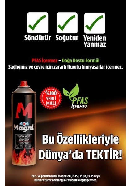 Magni Yangın Söndürücü Sprey 500 ml fiyatları