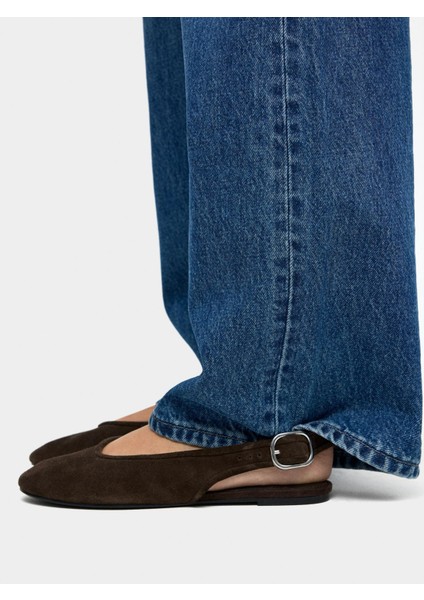 Arkası Bantlı Deri Babet