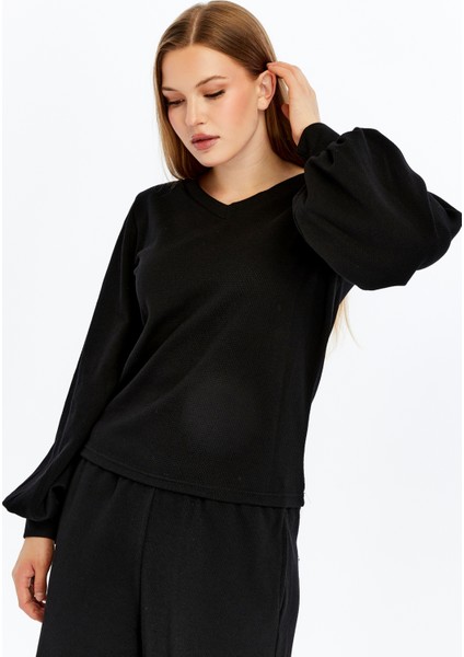 Kadın Dokulu V Yaka Bluz fiyatları