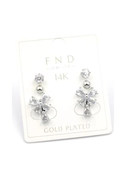 Çoklu Kelebek Küpe - Gümüş